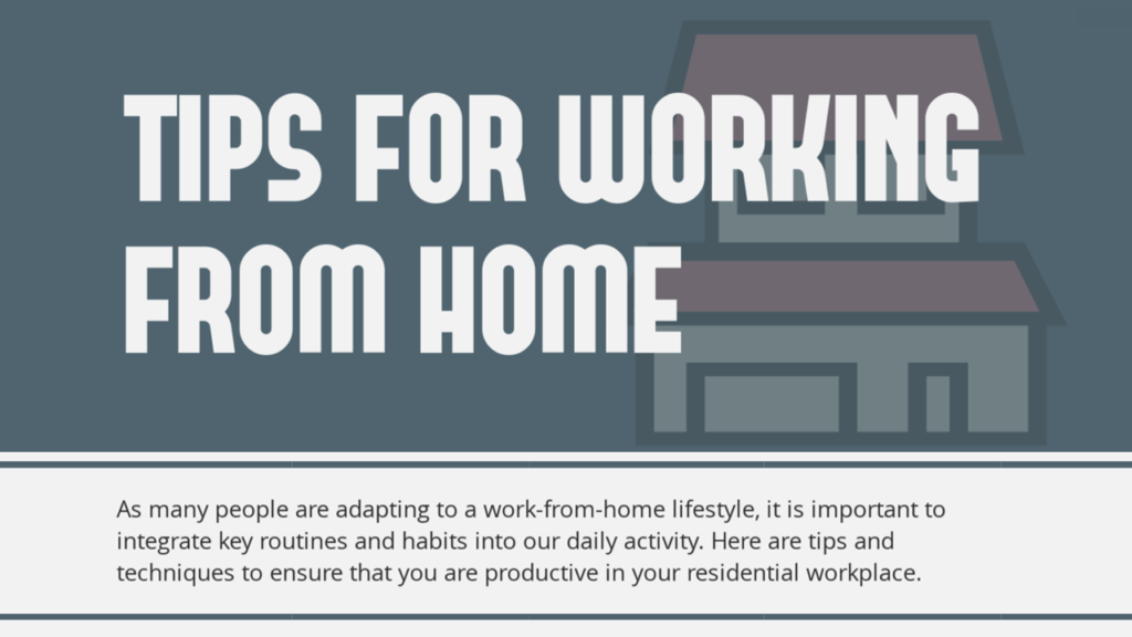 Tips for working from home
