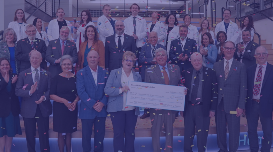 Riverside Health Foundation Establishes Endowed Scholarship with $1.3 Million Gift for Kansas Health Science University